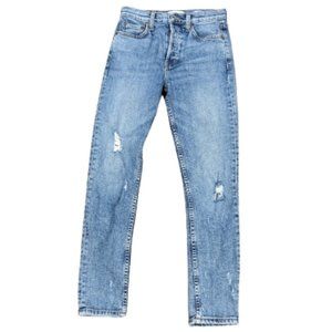 Re/Done Blue Straight Leg Jeans
